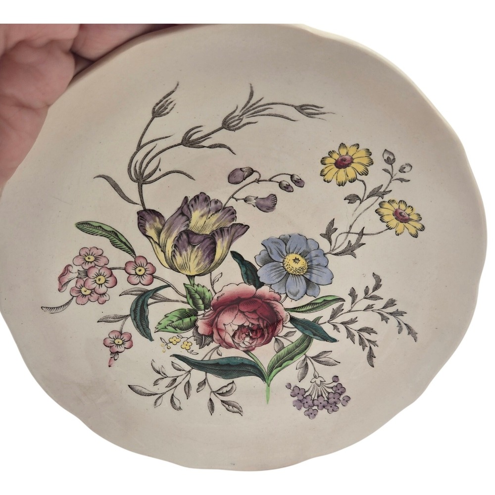 Copeland Spode Gainsborough Floral Scalloped Bread and Butter Plate